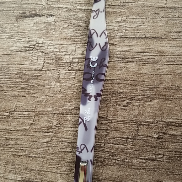 Ray Ban Thick Black Lensed Matte Black Camouflage Texture Unisex Eyeglasses - Picture 8 of 10